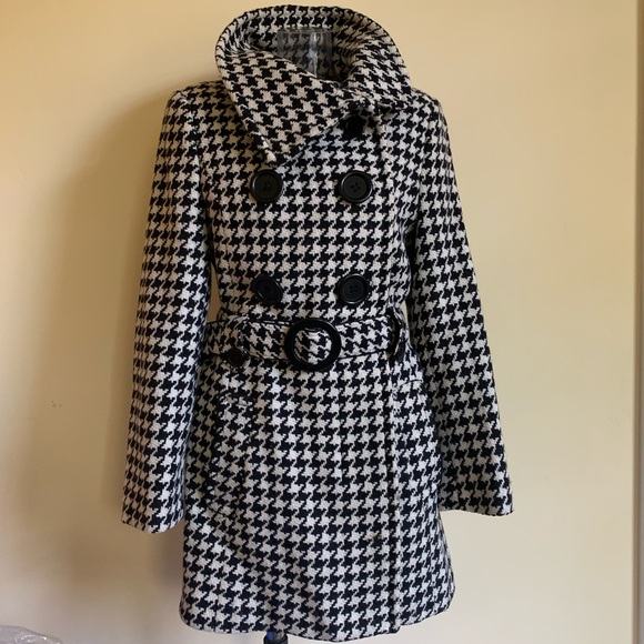 ESPRIT Double Breasted Houndstooth Peacoat - Picture 3 of 12